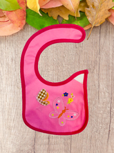 Pink Butterfly Bib